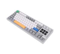 YUEHISY Clavier Mécanique LCD, Clavier de Jeu Remplaçable à Chaud avec Support de Joint, Commutateur Rouge Linéaire, Disposition 78 Touches à 80%, Rétroéclairage RVB, pour Ordinateur
