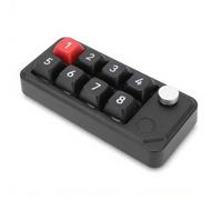 YUEHISY Clavier numérique filaire USB C, 8 touches programmables d'une seule main, clavier macro mécanique avec bouton, pour tablette, ordinateur portable (noir)