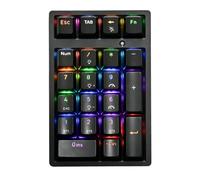 YUEHISY Clavier Numérique Mécanique, pavé Numérique Bluetooth sans Fil Portable Mince, Lumineux Rvb, pour la comptabilité de Détail des Caisses Enregistreuses