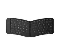 YUEHISY Clavier Pliable Ergonomique, Clavier Pliant divisé en Forme de V Portable en Forme de V avec Couvercle en Cuir PU, Rechargeable, pour Ordinateur Portable PC