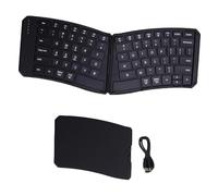 YUEHISY Clavier Pliable Ergonomique, divisé en Forme de V, Bluetooth Rechargeable, Multi-appareils, Clavier sans Fil de Voyage Portable pour Tablette et Téléphone