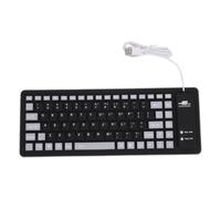 YUEHISY Clavier USB Filaire 88 Touches, Silicone Souple, Pliable, | Silicone Flexible, étanche et Anti-poussière, Touches Silencieuses au Toucher Doux, Câble USB de 1,4 M, 332 X 125 X 6,5 mm.
