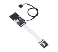 YUEHISY Clé M.2 A E vers Module SIM 3G 4G de la Carte PCIE | Double Bus USB PCIe, Lecteur MicroSD 512 Go, Support D'alimentation FPC, Plug and Play Simple