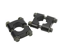 YUEHISY Collier de Serrage de Guidon de Moto de 22 Mm, Support de Barre de Poignée Universel à Trou Unique, Aluminium 6063 T6 ATV Dirt Bike Quad, Remplacement Ergonomique Réglable, Paquet de 2