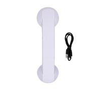 YUEHISY Combiné Rétro sans Fil, combiné Bluetooth USB, Récepteur Téléphonique for Appels Mains Libres, Bureau, Maison (White)