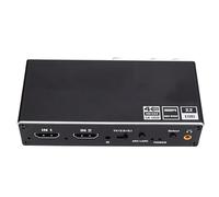 YUEHISY Commutateur HDMI 2.0 2 en 1 Sortie, Prend en Charge 4K à 60 Hz, Extraction du Son Arc, Audio Numérique DTS, Prise en Charge MHL, Commutateur Automatique, pour TV HD 4K