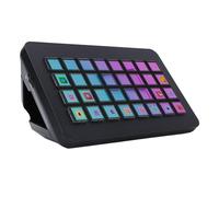 YUEHISY Contrôleur de Flux Stream Control Deck, pavé de Macros Programmable, Clavier de Studio à 32 Touches LCD, pour Un Flux de Travail Optimal en Streaming Live. (Black)