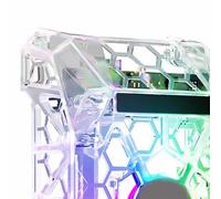 YUEHISY Coque de Tête d' 3D pour P1S P1P X1E, Boîtier Avant Transparent avec Lumière RVB, Conduit de Ventilateur de Refroidissement, Accessoire d'imprimante 3D Compatible pour les Performances en