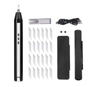 YUEHISY Coupeur Ultrasonique sans Fil, Machine de Découpe Portative à 3 Modes 40KHz avec 24 Pointes, Lumière LED, pour L'impression 3D du Travail du Bois