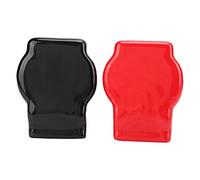 YUEHISY Couvercles de Bornes de Batterie, Capuchon Supérieur Négatif Positif avec Isolant de Protection pour Voiture Camion Moto, Couvercle Anti-poussière en PVC Ignifuge de Taille Standard 12 V pour