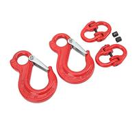 YUEHISY Crochet à œil Élingue 1.12T Levage Lourd Chaîne de Remorquage | Acier au chrome-molybdène 35, Conception à boucle de sécurité, 2 crochets coulissants avec 2 boucles à double anneau,