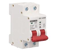 YUEHISY Disjoncteur Miniature DC 2P 50A DC1000V 6000A Rail DIN | Protège contre les surcharges et les courts-circuits, système de déclenchement électromagnétique pour un déclenchement