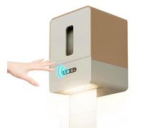 YUEHISY Dispensateur de Serviette en Papier à Montage Mural Automatique, Capteur Intelligent sans avec 3 Longueurs Personnalisées et Veilleuse Intégrée, pour Salle de Bain, Hôtel, (Café)