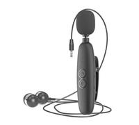 YUEHISY Écouteurs avec Amplificateur de Son, Dispositif Personnel Rechargeable D'amélioration de la Voix avec Clip de Collier, Contrôle du Volume, Amplificateur de Réduction