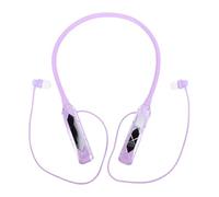YUEHISY Écouteurs de Cou, Bluetooth 5.3 sans Fil avec Réduction du Bruit pour Un Festin Musical, Affichage Numérique, écouteurs de Cou Confortables pour Le Sport (Purple)