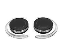 YUEHISY Écouteurs sans Fil étanches avec Batterie Longue Durée Appel Binaural HD pour Le Sport ABS Blanc 2 Paires (Black)