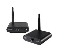 YUEHISY Émetteur Audio sans Fil, Système Stéréo Hi FI 24 Bits/192 KHz avec Faible Latence <15 Ms, émetteur de Portée 100 M pour Home Cinéma et Son de qualité Studio