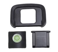 YUEHISY Ensemble 3 en 1 de Protection pour œilleton et Griffe Porte-accessoire, Niveau à Bulle, Protection de Viseur en Silicone avec Blocage de la Lumière, Remplacement pour Appareil
