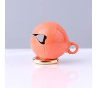 YUEHISY Ensemble de Cloches à Collier pour Chat avec Porte-clés, Son de Cloche Clair pour Animaux de Compagnie Heureux, Accessoire Artisanal de Bricolage (Orange)