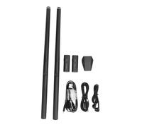 YUEHISY Ensemble de Tambours électroniques Virtuels, Tambour à Air de Détection de Vibration avec Pédale à Double Pied et éclairage Frais, pour les Adultes Débutants