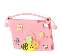 YUEHISY Étui pour Tablette, Coque de Protection Antichoc Mignonne avec Support en Forme d'abeille, Poignée de Transport, Utilisation Portable, pour Air/Pro 9,7" Tactile (Pink)