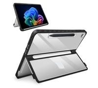 YUEHISY Étui pour Tablette, Coque Rigide Transparente Antichoc pour Tablette avec Béquille, Fente Arrière pour Stylet, Protection Anti-Chute, pour écran Tactile 12" (Clair)