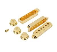 YUEHISY Guitar Pickup Cover Knobs 6 Hole Switch Tip Set | 3 x couvercle de micro, 3 x chapeau de bouton, 1 x capuchon d\'interrupteur, protège le micro des rayures et des dommages,