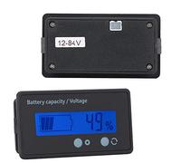 YUEHISY GY-6GS PCB HTN Indicateur de Moniteur de capacité de Batterie étanche à l'eau Écran LCD 12-84 V Vert, Réglage Simple et Efficace, n'en Prend que Quelques-uns, Équipé d'un Interrupteur,