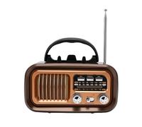 YUEHISY Haut-Parleur Bluetooth Rétro AM FM SW Radio à Transistors | Double Alimentation USB Chargeant sur Batterie, Antenne Télescopique, Bouton Rotatif, pour les Voyages à Domicile et Voiture
