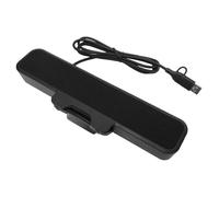 YUEHISY Haut-Parleur D'ordinateur USB pour Appel Zoom, Barre de Son à Clipser 10 W, Touche de Sourdine Supérieure, Prise USB A C, sans Pilote, Voix Claire pour Bureau à Domicile