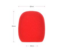 YUEHISY Housses en Mousse pour Microphone, Paquet de 5 Pièces, Protection contre le Vent pour Microphone à Main pour Type de Boule Standard, Noir, Rouge, Bleu, Orange pour une Voix Claire (rouge)