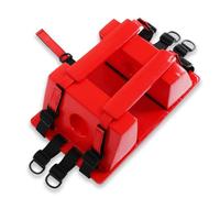 YUEHISY Immobilisant de Tête EMS avec Sangles Réglables, Trous D'oreille pour Observation de Saignement | Accessoire de Planche de Colonne Vertébrale D'urgence Réutilisable