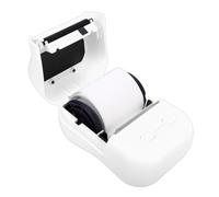 YUEHISY Imprimante D'étiquettes de Codes à Barres Thermique Portable, Imprimante de Poche Noir et Blanc avec Application, Prend en Charge Le Papier Thermique 57 X 50 Mm (White)