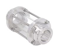 YUEHISY In Line Sight Glass Food Grade 304 Stainless Steel with Clamp End | Observation à 360 degrés du débit de fluide, Conception à trou complet pour une utilisation verticale ou horizontale,
