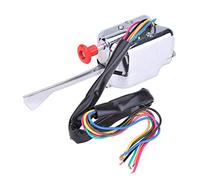 YUEHISY Interrupteur de Clignotant Universel 12 V, Support de Colonne chromé pour Voitures Classiques, sans Installation de Pince de Perçage, Remplacement pour Véhicules Vintage Chevy