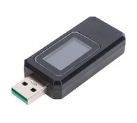 YUEHISY KWS-2303C Compteur de Puissance USB, Affichage coloré Multifonction, Testeur de capacité de Batterie de Courant de Tension, Détecteur de Type C pour le Chargement de Téléphone (BLACK)