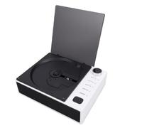 YUEHISY Lecteur CD Portable avec Bluetooth, Lecteur CD sans Fil avec Radio FM, Télécommande, Son Surround Stéréo HiFi, Batterie 2600 MAh, Lecture 4 Heures (White)
