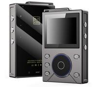 YUEHISY Lecteur MP3 HiFi Bluetooth, Lecteur de Musique Audio Numérique Portable sans Perte, écran Couleur 2,4", Commandes Physiques Alps Wheel, Prend en Charge jusqu'à 256 Go (Gris métallisé)