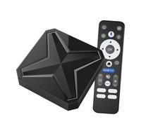 YUEHISY Lecteur Multimédia en Streaming TV Box 8K, 2 Go de RAM et 16 Go de ROM, WiFi 6 Double Bande 2,4 G 5,8 G, Système de Refroidissement, Télécommande Vocale avec USB 3.0 (Prise UE)