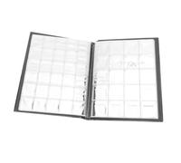 YUEHISY Livre de Collection de Pièces de Monnaie Durable, 250 Pochettes, 10 Pages, Support D'album pour la Communication Entre Les Collectionneurs de Pièces de Monnaie, Noir/Marron/Rouge (Brown)