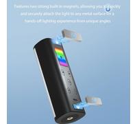 YUEHISY Lumineuse Magnétique LED RVB, Bâton Lumineux Portable 600 Lux avec 13 Effets D'éclairage et Design Compact pour Vlog et Photographie