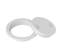YUEHISY Marine ABS Rounded Deck Inspection Cover for Boat RV Yacht | Plaque de pont scellée avec joint torique étanche aux intempéries, ABS solide moulé, anti-vieillissement, anti-corrosion,