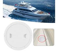 YUEHISY Marine ABS Rounded Deck Inspection Cover for Boat RV Yacht | Plaque de pont scellée avec joint torique étanche aux intempéries, ABS solide moulé, anti-vieillissement, anti-corrosion,