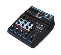 YUEHISY Mélangeur Audio Bluetooth 4 Canaux | Mini Console de Mixage de Carte Son D'interface Audio avec USB, Effet de Réverbération et Surveillance à Très Faible