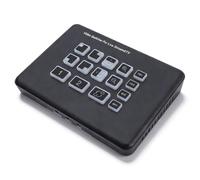 YUEHISY Mélangeur Vidéo Double Entrées HDMI HD 1080p, Commutateur de Flux en Direct USB 3.0, Carte de Capture Audio Vidéo à Très Faible Latence, Port Microphone 3,5 Mm