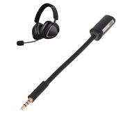 YUEHISY Microphone pour Casque de Jeu pour ROG Delta II, Réduction du Bruit, Son Clair, 3,5 Mm Amovible Plug and Play, Perche Flexible à 360°, Micro de Remplacement