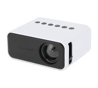 YUEHISY Mini Projecteur 1080P, Cinéma Maison Portable de Poche, Haut-Parleur intégré, écran 60 Pouces pour Les Jeux de Films en Plein Air, Les Voyages (White)
