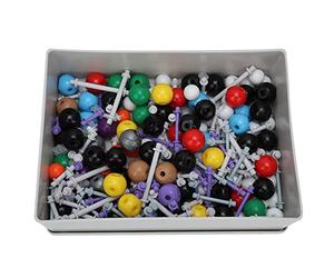 YUEHISY Modèle Moléculaire de Structure Organique, Ensemble de Liens d'atomes de Chimie de 267 Pièces avec Boule Organique Inorganique, Kit éducatif pour enseignant étudiant