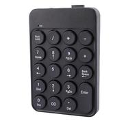 YUEHISY Pavé Numérique sans Fil, pavé Numérique de comptabilité Financière Portable à 19 Touches, Bluetooth 5.1 2.4G, Touches Rondes, Antidérapantes, pour Ordinateur Portable PC