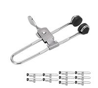 YUEHISY Pince de Grille à Action de Levier, Clip de Montage de Carrelage en Acier Inoxydable pour Installation au Plafond, Paquet de 10 Pinces de Grille Multifonctionnelles avec Verrouillage de Ligne